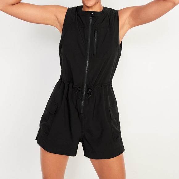 Old Navy Pants - Old Navy Black Sleeveless Romper Plus Size Size 2X Very Light